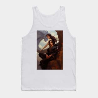 Tairneanach aka Tairn Violet  and Xaden Fourth Wing fan art violet sorrengail Tank Top